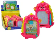 Tablice dla dzieci - GRA KIESZONKOWA 2W1TABLICA DO RYSOWANIA DINOZAUR RÓŻOWY - miniaturka - grafika 1