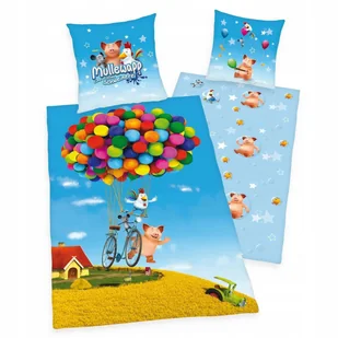 Herding 4449201050 pościel Mull ewapp, poszewka na poduszkę: 80 x 80 cm + poszewka na kołdrę: 135 x 200 cm, 100% bawełna, Linon 4449201050 - Pościel dla dzieci - miniaturka - grafika 1