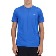 Koszulki sportowe męskie - Koszulka New Balance MT41222BUL - granatowa - miniaturka - grafika 1