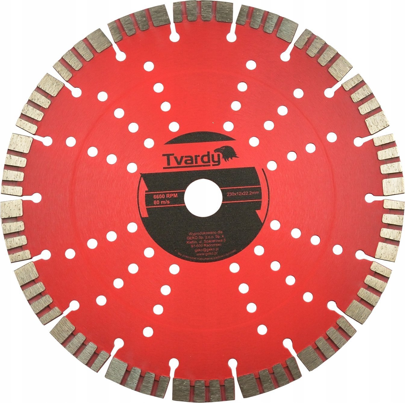 Tvardy Tarcza diamentowa segmentowa 230x12mm 25