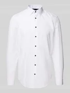 Koszule męskie - Koszula biznesowa o kroju slim fit z listwą guzikową - miniaturka - grafika 1