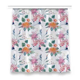 Zasłona z grafiką kolory 150x160 Żurawie w locie, Fabricsy - Zasłony - miniaturka - grafika 1