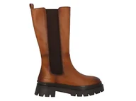 Kozaki damskie - Tom Tailor Damskie 8450070001 modne kozaki, koniak, 42 EU, koniak, 42 EU - miniaturka - grafika 1
