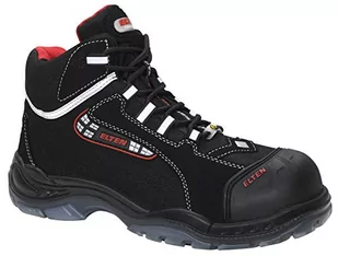 ELTEN Sander Pro ESD S3 męskie buty ochronne, buty robocze, sznurowane, certyfikat EN ISO 20345: S3, nasadka z tworzywa sztucznego, wyposażenie bez metalu i skóry (czarne), EU 42 - Obuwie robocze - miniaturka - grafika 1