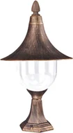 Lampy ogrodowe - Czarno-złota lampa ogrodowa niski słupek - S315 L8-R95 - miniaturka - grafika 1