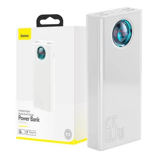 Powerbank Baseus Amblight 30000mAh, 4xUSB, USB-C, 65W (biały) - Powerbanki - miniaturka - grafika 2