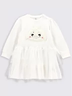 Sukienki i spódniczki dla dziewczynek - Coccodrillo Sukienka codzienna ZC2129101WIN Biały Regular Fit - miniaturka - grafika 1