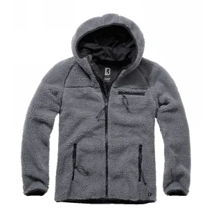 Bluza Polarowa BRANDIT Teddyfleece Worker Jacket - Antracyt 4XL - Odzież taktyczna i umundurowanie - miniaturka - grafika 1