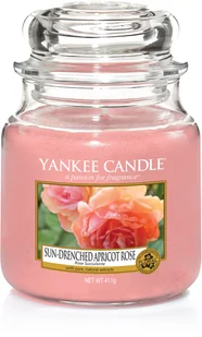 Yankee Candle Yankee Candle Sun-Drenched Apricot Rose 411 g Classic średnia świeczka zapachowa - Świece - miniaturka - grafika 2