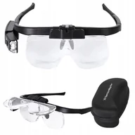 Mikroskopy i lupy - Led Optiview 6In1 – Okulary Powiększające Z Oświetleniem Usb 1.5X–4.5X Zestaw Soczewek Do Precyzyjnych Prac I Majsterkowania - miniaturka - grafika 1