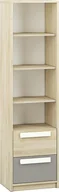 Regały - ML Meble Regał DOT 55 buk/szary ML MEBLE - miniaturka - grafika 1