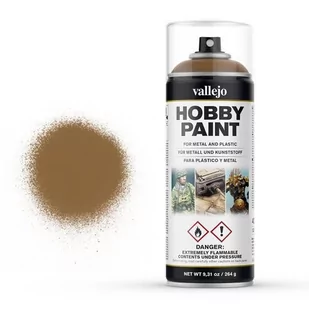 Vallejo Spray 400 ml Fantasy Color Leather Brown Vallejo 28014 - Kolejki i akcesoria - miniaturka - grafika 1