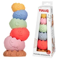 Zabawki sensoryczne - Tullo Pastelowa piramidka sensoryczna - miniaturka - grafika 1