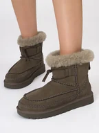 Botki damskie - UGG Botki damskie W Classic Mini Alpine Hickory-41 - miniaturka - grafika 1
