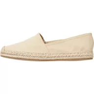 Espadryle damskie - Tommy Hilfiger Damskie haftowane płaskie espadryle, pszenica żniwa, 5 UK, Zbiór pszenicy, 38 EU - miniaturka - grafika 1