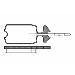 Klocki hamulcowe - komplet REMSA 0034.04 - Klocki hamulcowe - miniaturka - grafika 1