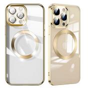 Etui i futerały do telefonów - D-Pro Gloss MagSafe Case etui magnetyczne obudowa iPhone 11 Pro Max (Gold) - miniaturka - grafika 1