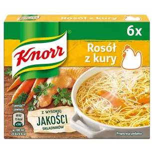 Knorr Rosół z kury 6 x 10 g - Buliony i przyprawy w kostkach - miniaturka - grafika 1