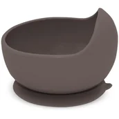 Miseczki i talerzyki dla dzieci - Petite&Mars Take&Match Silicone Bowl miska z przyssawką Bitter Cocoa 6m+ 1 szt. - miniaturka - grafika 1