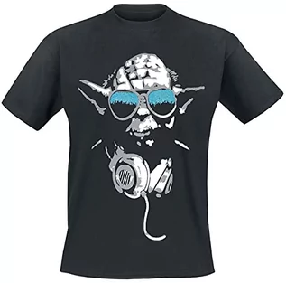Koszulki męskie - Star Wars Męski T-shirt Dj Yoda Cool - grafika 1