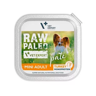 Vetexpert RAW PALEO PATE MINI adult turkey 150g - indyk tacka - Mokra karma dla psów - miniaturka - grafika 1