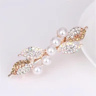 Ozdoby do włosów - Spinka do włosów z perłami - Beżowy - miniaturka - grafika 1