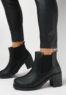 Botki damskie - Czarne Botki Rennie - miniaturka - grafika 1
