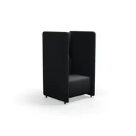 Inne meble biurowe - Fotel CLEAR SOUND, 1-osobowy, tkanina Focus Melange, antracyt - miniaturka - grafika 1