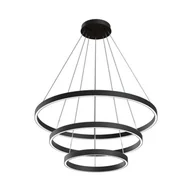 Lampy sufitowe - Maytoni Rim LED lampa wisząca 3-punktowa czarna MOD058PL-L100B4K - miniaturka - grafika 1