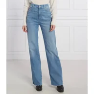 Spodnie damskie - BOSS Jeansy MARLENE WIDE HR 1.1 | Relaxed fit - miniaturka - grafika 1