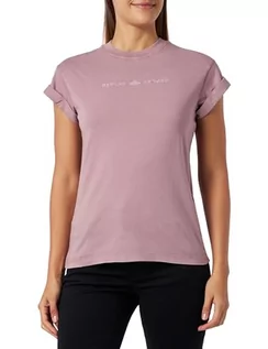 Koszulki i topy damskie - Replay T-shirt damski regular fit, 465 Powder Rose, XS - grafika 1