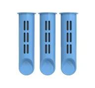 Wkłady filtrujące - Dafi filtr węglowy do butelki filtrującej Soft i Solid Niebieski 3 sztuki - miniaturka - grafika 1