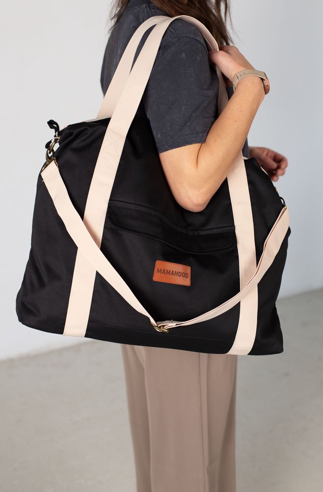 Torba do porodu / torba podróżna czarna / MAMAHOOD