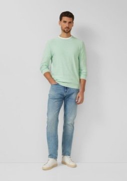 S.Oliver Niebieski Sweter z Okrągłym Dekoltem, Rozmiar XL