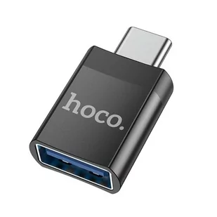 Hoco Adapter Otg Ze Złącza Usb-C Do Usb A (Żeński) Ua17 Czarny - Złącza, przejściówki, adaptery - miniaturka - grafika 1