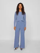 Spodnie damskie - Vila Spodnie w kolorze niebieskim - miniaturka - grafika 1