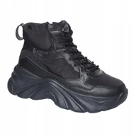 Buty sportowe damskie - Buty damskie Lee Cooper LCJ-24-47-3154L black 38 Eu - miniaturka - grafika 1