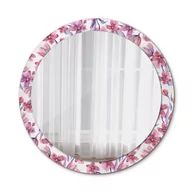 Lustra - Lustro do Łazienki Glamour Kwiaty akwarelowe 90cm - miniaturka - grafika 1