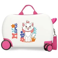 Walizki - Joumma Disney Marie In White Walizka Dziecięca Biała 45x31x20 cm Twardy ABS 24,6L 1,8 kg 4 koła Bagaż Ręczny, biała, walizka dziecięca - miniaturka - grafika 1