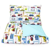 Pościel dla dzieci - POŚCIEL 160x100 DZIECIĘCA 2EL 100x160 + POSZEWKA 50X60 DO ŁÓŻECZKA ŁÓŻKA - miniaturka - grafika 1