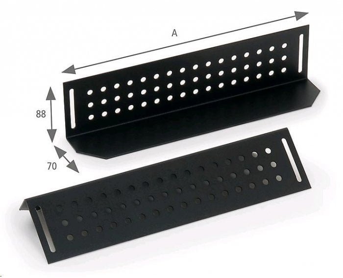 Triton Szyny nośne do szaf o głębokości 900mm czarne, 680mm