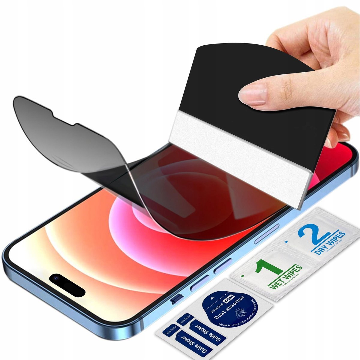 FOLIA PRYWATYZUJĄCA do iPhone 15 OCHRONNA PRIVACY ANTI SPY