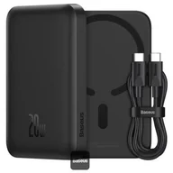 Powerbanki - Baseus P10059002113-00 Magnetic Mini Air 6000mAh 20W Czarny - miniaturka - grafika 1