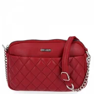 Torebki damskie - Torebka Damska Pikowana Listonoszka firmy David Jones Bordowa - miniaturka - grafika 1