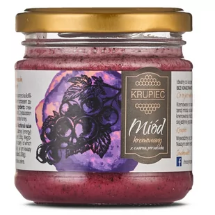 Miód z czarną porzeczką Krupiec 220g - Miód - miniaturka - grafika 1