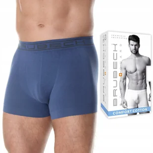 Bokserki męskie bezszwowe BRUBECK BX1005M granat - XXL - Majtki męskie - miniaturka - grafika 1