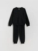 Spodnie i spodenki dla chłopców - Reserved - Komplet oversize - czarny - miniaturka - grafika 1