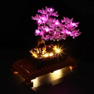 Klocki - Zestaw oświetlenia LED do Lego Creator Drzewko bonsai wersja fioletowa 10281 - miniaturka - grafika 1