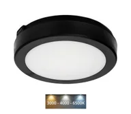 Lampy sufitowe - LED Plafon łazienkowy NAIROS LED/12W/230V 3000/4000/6500K IP65 czarny - miniaturka - grafika 1