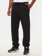 Spodnie sportowe męskie - Calvin Klein Jeans Spodnie dresowe J30J326401 Czarny Relaxed Fit - miniaturka - grafika 1